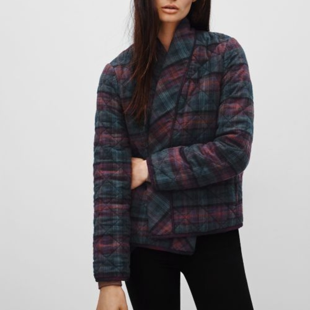 ISO Wilfred Aritzia Phillipa plaid quilted jacket